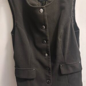 House of Harlow 1960 Charcoal Vest